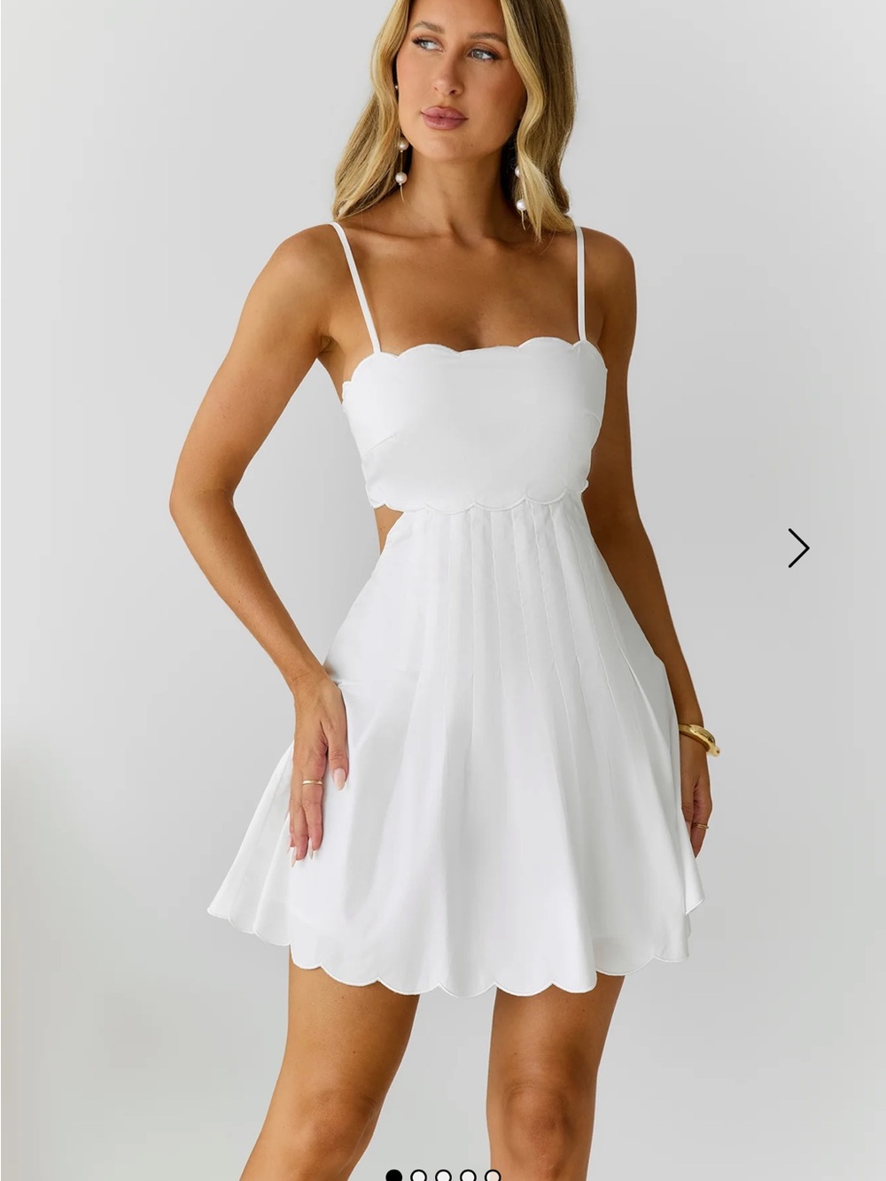 Hello Molly SUNNY DAYDREAMS MINI DRESS WHITE